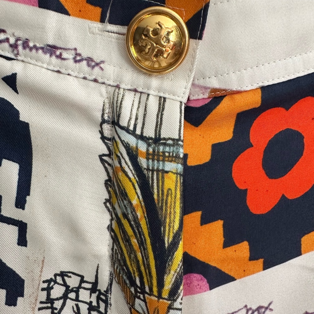 Tory Burch Multicolor Patchwork Silk Pants - image 3